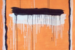 STRISCE COLANTI,  2007  Acrylic on paper,  148 x 100 cm