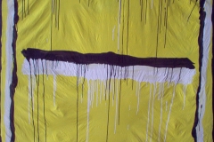 STRISCE COLANTI,  2007  Acrylic on canvas,  109,5 x 123 cm