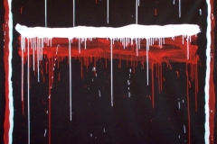 STRISCE COLANTI,  2007  Acrylic on canvas,  158 x 164 cm