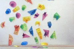 INSTALLAZIONE DI DIPINTI-SCULTURE,  2009   Acrylic on canvas and cardboard,  variable dimensions