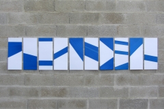 PROGETTO-INSTALLAZIONE 1,  2015  Masking tape on paper,  52 x 245 cm