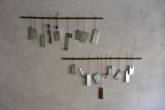 SOSPENSIONE, 2020 Bamboo, iron and thread, 100 x 150 cm
